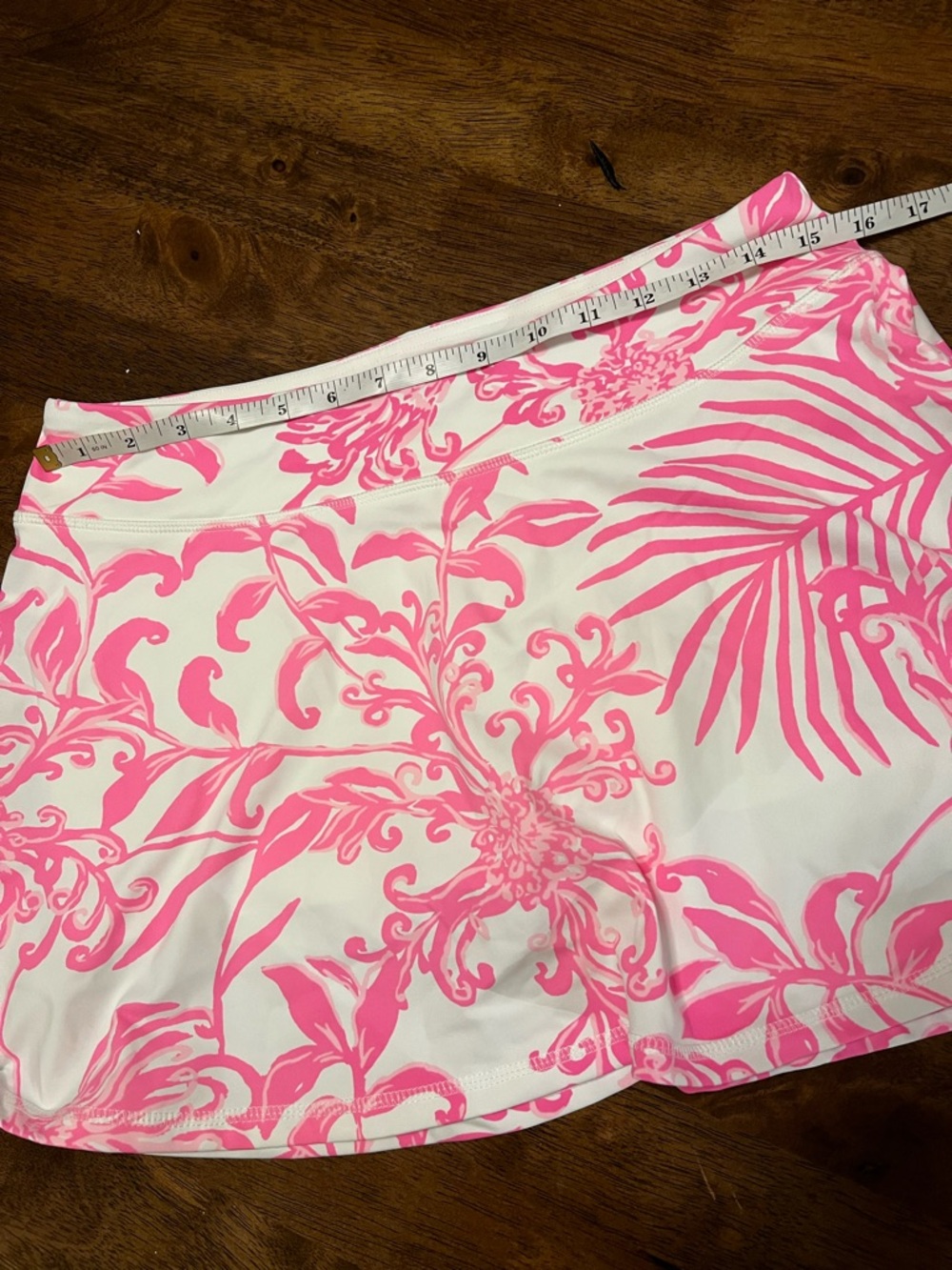 NWOT Lilly Pulitzer Luxletic Rousseau Pink GLISTEN IN THE SUN AILA Skort M - Picture 11 of 14